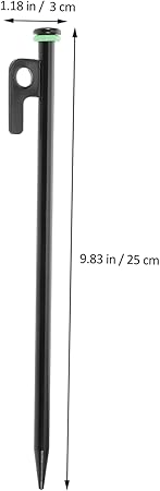 Unbreakable Metal Tent Stakes Heavy Duty Ground Anchors for Camping 2 Unbreakable Metal Tent Stakes Heavy Duty Ground Anchors for Camping - Image 2