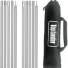 Lightweight Adjustable Aluminum Tarp Poles for Camping and Canopies