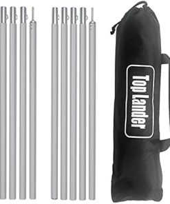Lightweight Adjustable Aluminum Tarp Poles for Camping and Canopies