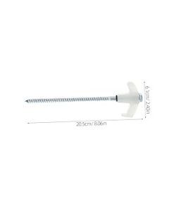 Ciieeo Tent Anchor Stakes Fluorescent Nails White Installation Set 2
