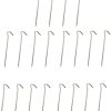 GALPADA 20pcs Iron Tent Stakes Ground Pegs for Camping High Strength