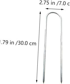 BESPORTBLE Outdoor Tent Stakes U-Shaped Zinc Coated 8 Pack Camping 2
