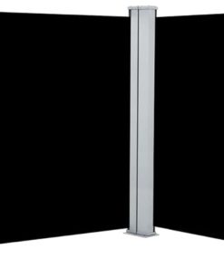 Retractable Side Awning for Outdoor Use Adjustable Width Black 2