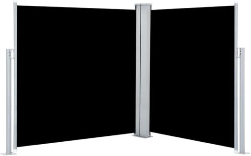Retractable Side Awning for Outdoor Use Adjustable Width Black - Image 2