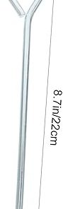 VOSAREA 10 Strong Camping Tent Stakes with Smooth Tips Black 2
