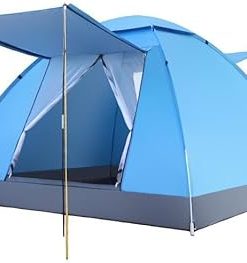 Waterproof Camping Tents for 3-4 People with Sunshade Options 2