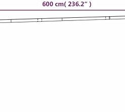 Durable Awning Post Set for Outdoor Shade Support – White 236.2″ x 96.5″ 2