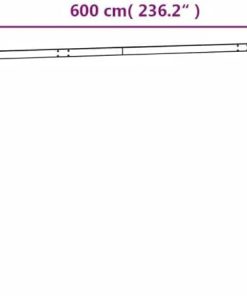 Durable Iron Awning Post Set for Outdoor Use 236.2 x 96.5 Inches 2