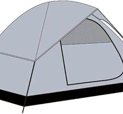 Lightweight Glacier Gray Compact Camping Tent for 2 Persons Waterproof 2
