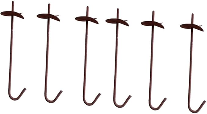 BESPORTBLE 6 Greenhouse Anchors Strong Ground Tie Downs for Tents BESPORTBLE 6 Greenhouse Anchors Strong Ground Tie Downs for Tents
