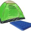 Zaltana 3 Person Tent with Double Air Mattress for Camping