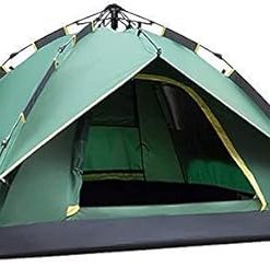 Kids Large Teepee Tent for Camping 3-4 People Rainproof Green