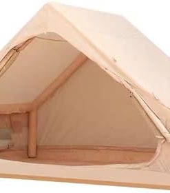 Inflatable Glamping Tent for 4-6 People with Pump and Waterproof Fabric