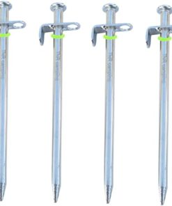 Sturdy 4x30cm Steel Tent Stakes for Outdoor Camping Ground Pegs