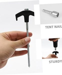 Heavy Duty Tent Stake Kit 22pcs Sturdy Steel Pegs for Camping 2