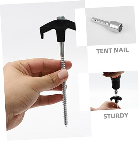 Heavy Duty Tent Stake Kit 22pcs Sturdy Steel Pegs for Camping 2 Heavy Duty Tent Stake Kit 22pcs Sturdy Steel Pegs for Camping - Image 2