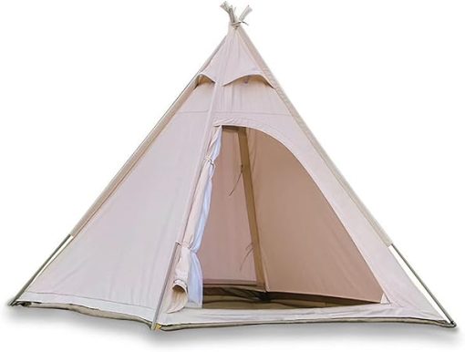 Large Cotton Pyramid Tent for Beach Travel Hiking Outdoor Activities