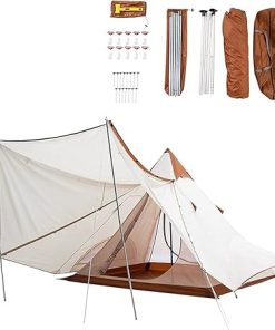 Double Layer Outdoor Camping Pyramid Tent for Picnics and Hiking