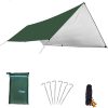 SUV Camping Tent with Awning Water Resistant Easy Setup Military Green 3