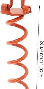 GALPADA Gardening Stakes Tarp Tent Spikes Tent Pegs Orange Iron 2