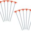 Heavy Duty Tent Stakes 12pcs Windproof Steel Nails for Camping
