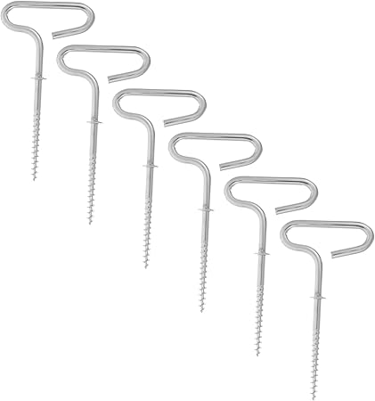 Milisten 6 Pack Spiral Tent Stakes Camping Ice Anchor Drill Adapter Milisten 6 Pack Spiral Tent Stakes Camping Ice Anchor Drill Adapter