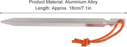 Lightweight 7075 Aluminum Tent Inserts with Ropes for Camping - Image 2