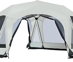 20-Person Camping Tent with 2 Doors and Screen Room for Outdoor Use 2