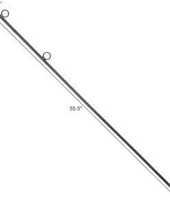 Heavy Duty Steel Rebar Stakes 5/8 Inch 55.5 Inch 4 Pack for Tents 2