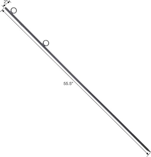 Heavy Duty Steel Rebar Stakes 5/8 Inch 55.5 Inch 4 Pack for Tents - Image 2