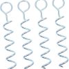 Iron Tent Stakes 4pcs Durable Camping Ground Anchors for Secure Setup 3