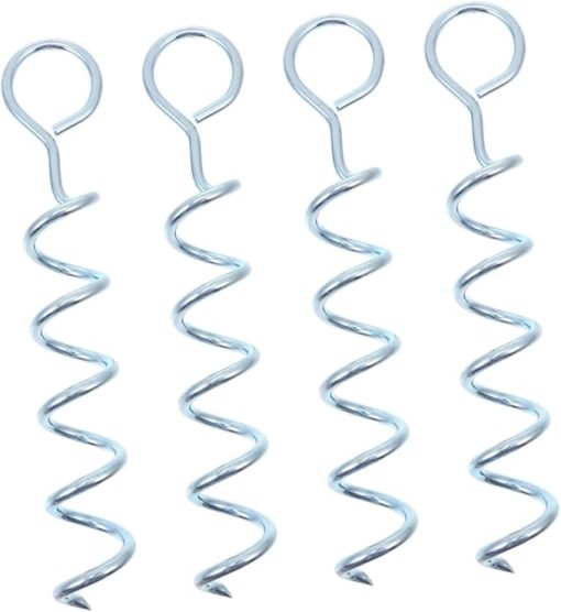 Heavy Duty Iron Tent Stakes for Secure Camping Canopy in Windy Weather