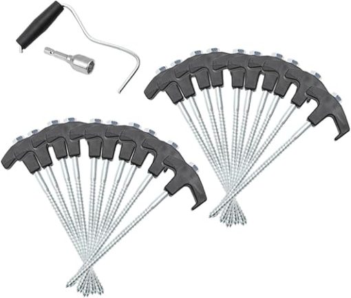 Durable Tent Stakes Kit for Camping Canopy Awning Easy Storage