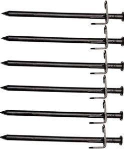 Heavy Duty Tent Stakes 6Pcs Durable Pegs for Camping Canopy Hiking