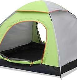 Lightweight 2 Person Dome Camping Tent Waterproof Easy Setup Green