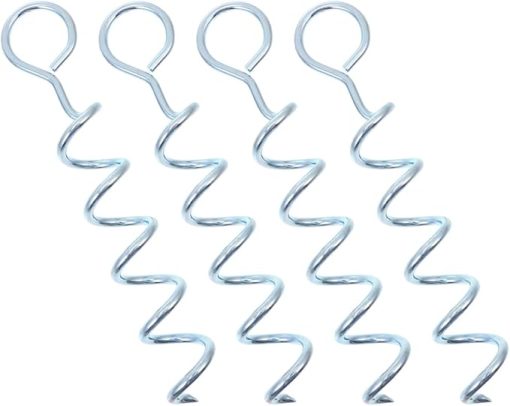 Iron Tent Stakes 4pcs Durable Camping Ground Anchors for Secure Setup