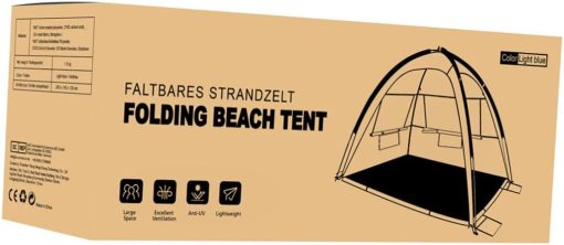 Beach Half Tent Sun Shelter Waterproof for Family Camping UPF 50 - Image 2