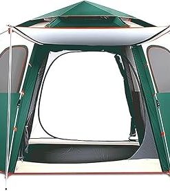 Family Camping Dome Tent for 3-4 People – Waterproof Instant Pop-Up