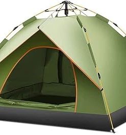 Dome Camping Tent for 3-4 People Waterproof Portable Outdoor Green