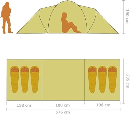 Spacious Camping Tent for 6 People Easy Setup for Outdoor Adventures 2 Spacious Camping Tent for 6 People Easy Setup for Outdoor Adventures - Image 2