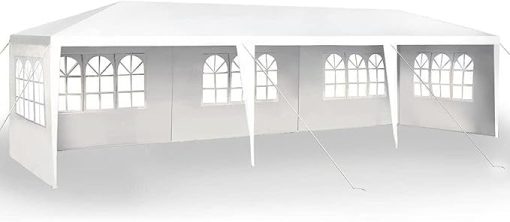 10'x30' Party Tent, Outdoor Wedding Tent Water-Proof Canopy Tent with 5 Removable Walls for Wedding Parties Camping