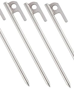 Stainless Steel Tent Stakes for Camping and Hiking Ground Anchoring