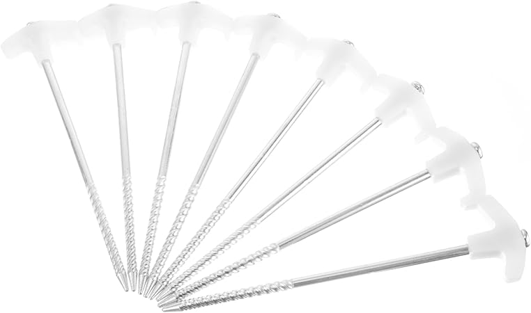 Heavy Duty Galvanized Iron Tent Stakes 8pcs for Camping Shelter Heavy Duty Galvanized Iron Tent Stakes 8pcs for Camping Shelter