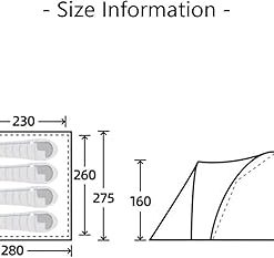 Lightweight Waterproof 4 Person Camping Tent with Porch for Hiking 2