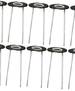 50-Piece Galvanized U-Shaped Ground Stakes for Easy Outdoor Use