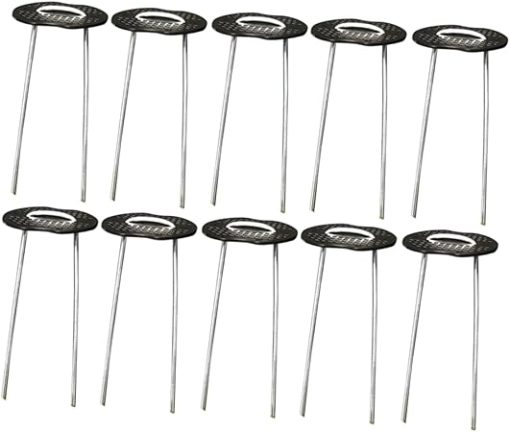 50-Piece Galvanized U-Shaped Ground Stakes for Easy Outdoor Use