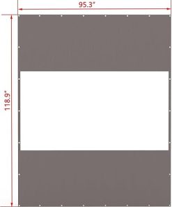 Heavy Duty Clear Panel Curtains for Patios Weather Resistant Privacy Screen 2