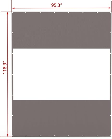 Heavy Duty Clear Panel Curtains for Patios Weather Resistant Privacy Screen 2 Heavy Duty Clear Panel Curtains for Patios Weather Resistant Privacy Screen - Image 2