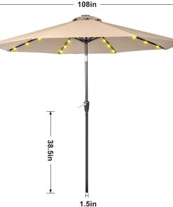9FT Waterproof Folding Sunshade Offers Shade and Durable Protection 2