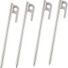 50 Pack DIY U Shaped Ground Nails for Gardening Tent Pegs Outdoor Use 4